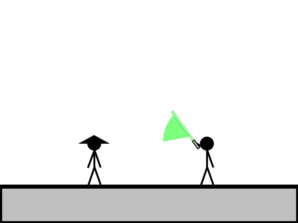 火柴人格斗动画特效影片ppt模板