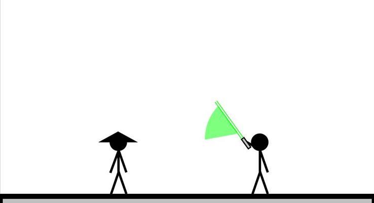 火柴人格斗动画特效影片ppt模板