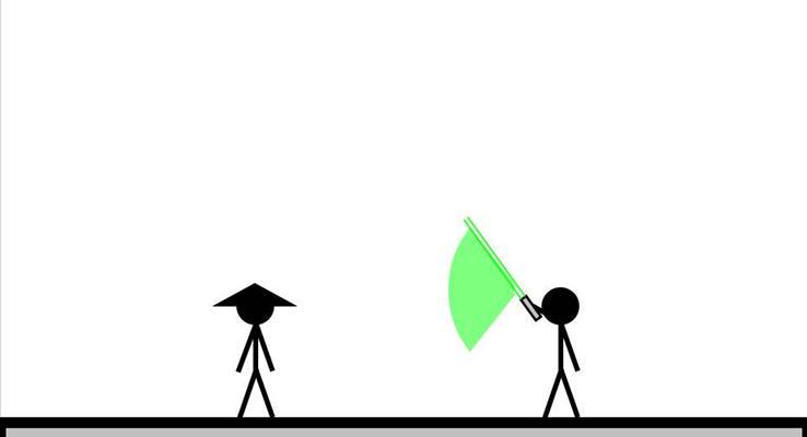 火柴人格斗动画特效影片ppt模板