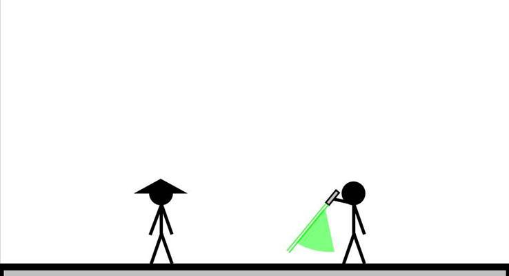 火柴人格斗动画特效影片PPT模板