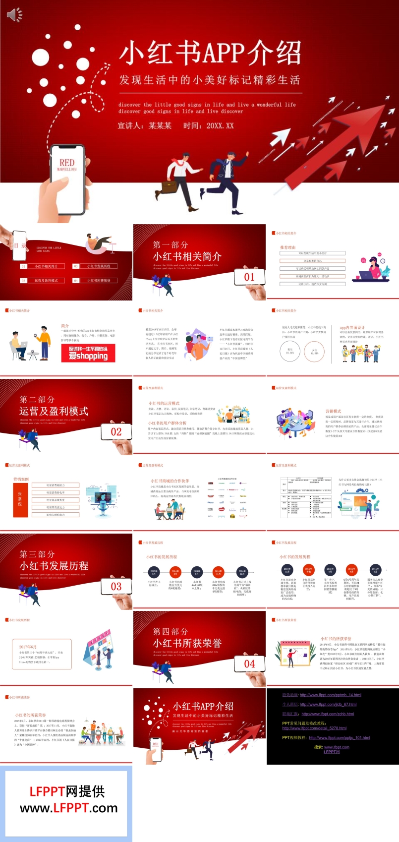 小红书app分析ppt课件