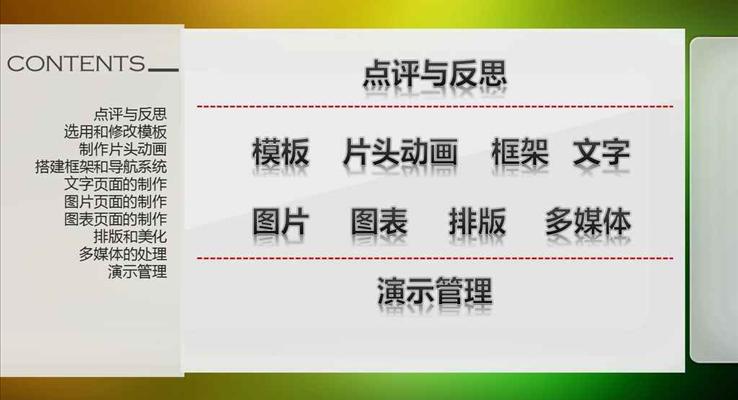 PPT目录导航动画转场过渡页之创意开场动画PPT模板