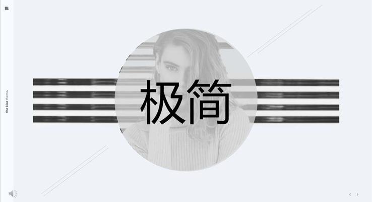 欧美淡雅简洁工作总结汇报PPT模板