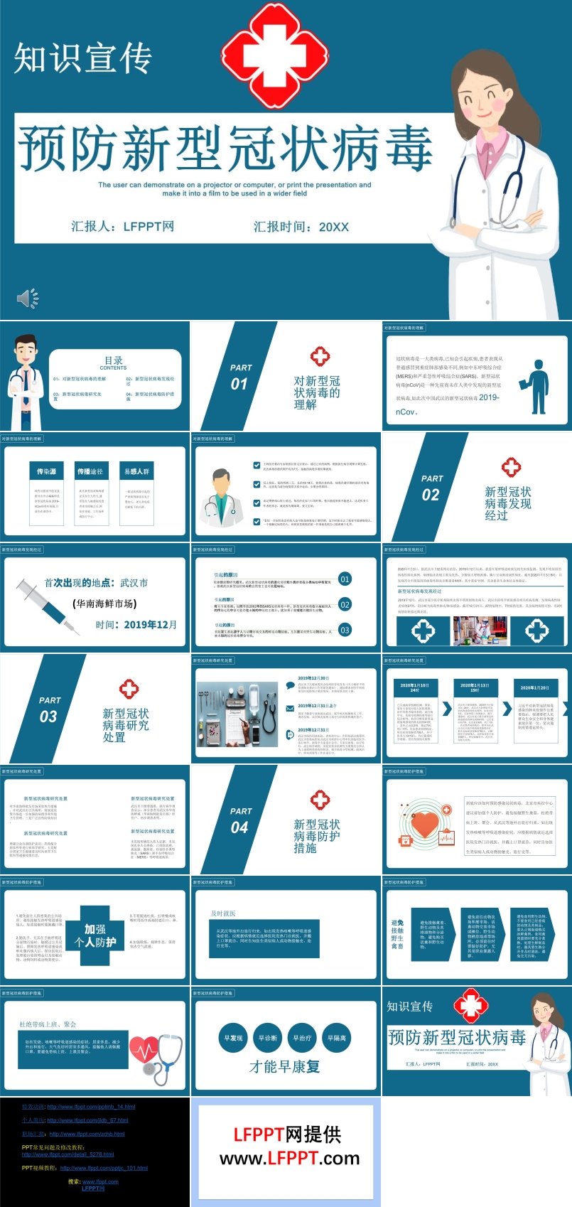 预防新型冠状病毒知识宣传PPT课件