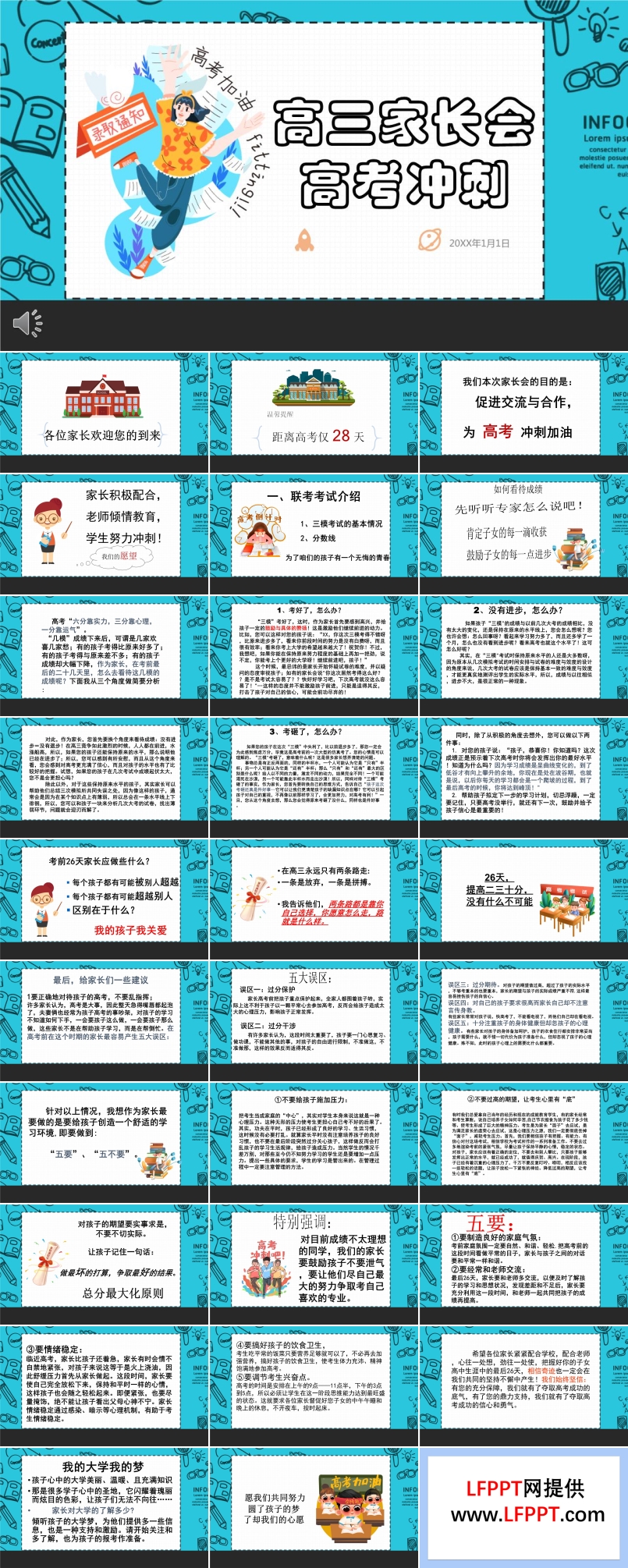 高考冲刺家长会ppt含讲稿