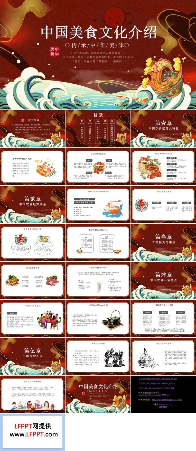 中国美食文化介绍ppt课件
