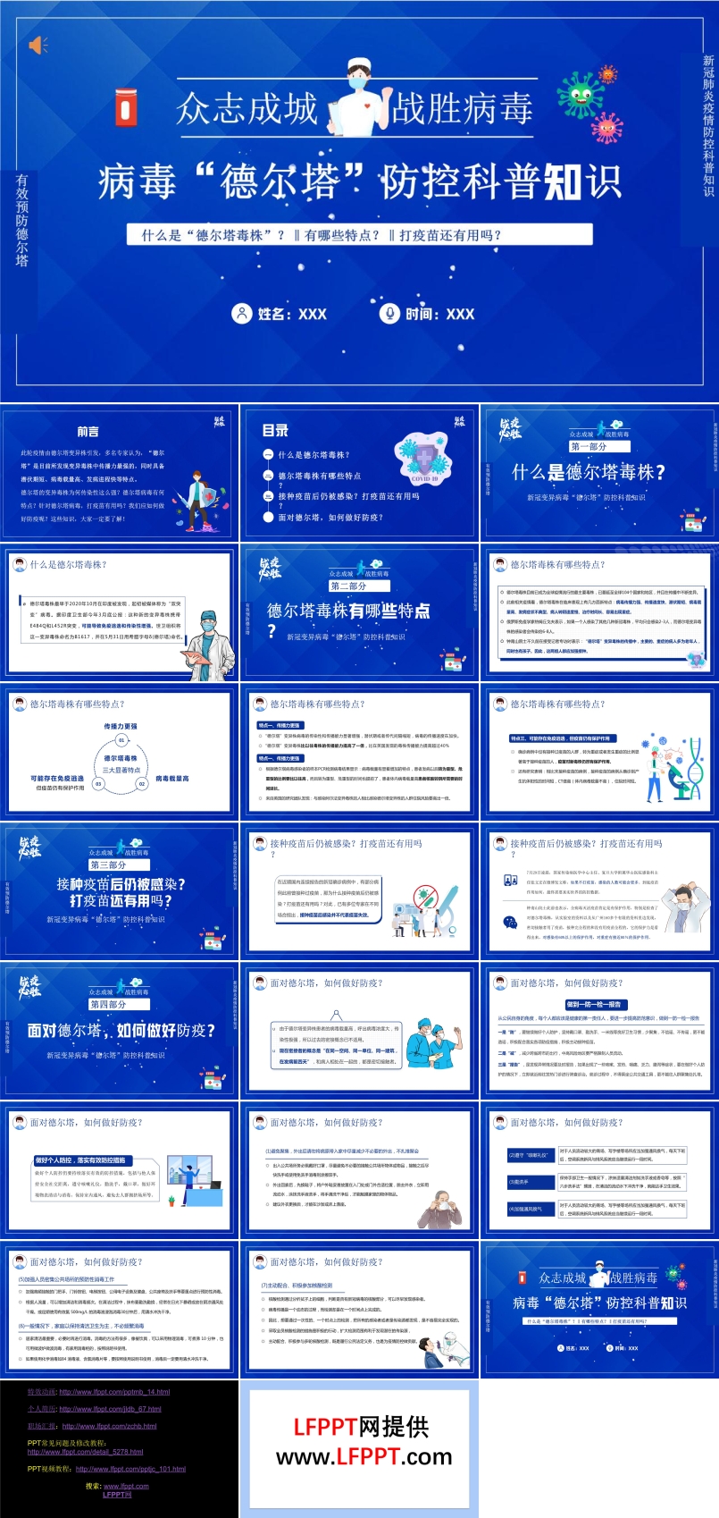 病毒“德尔塔”防控科普知识PPT