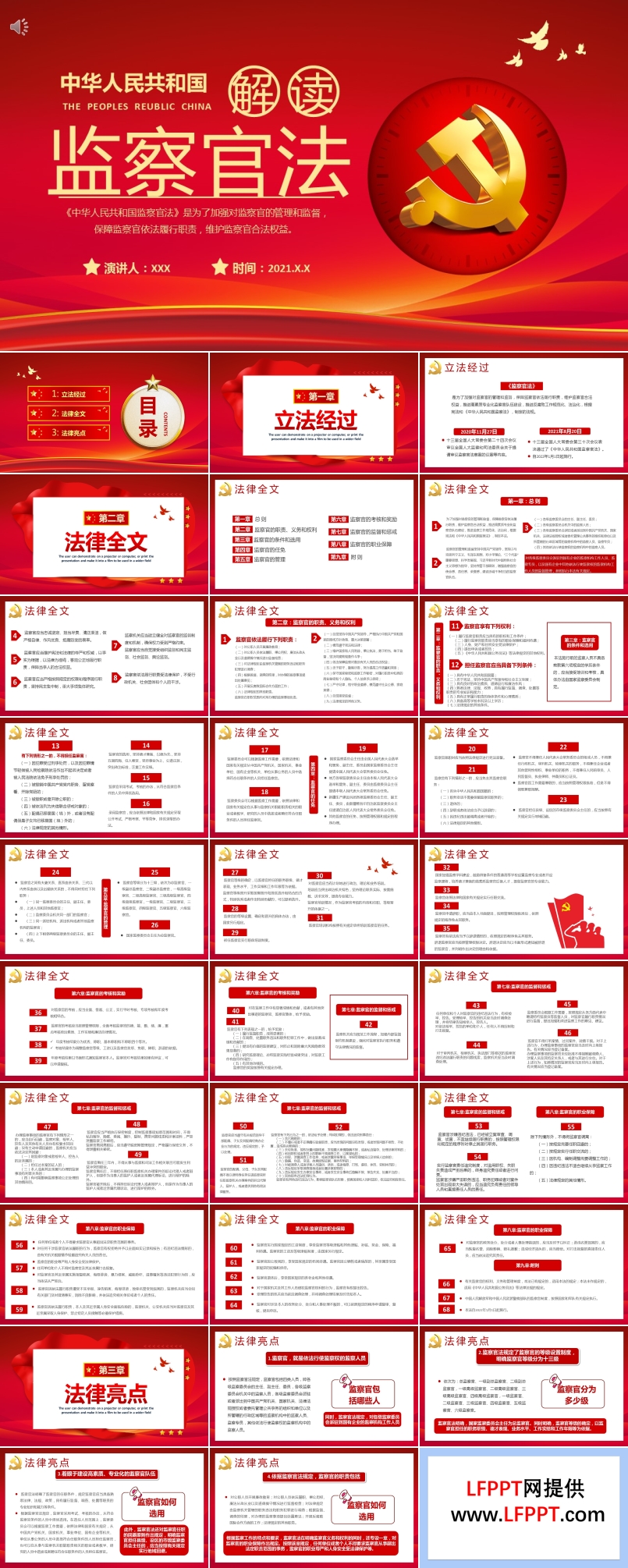 解读《中华人民共和国监察官法》PPT