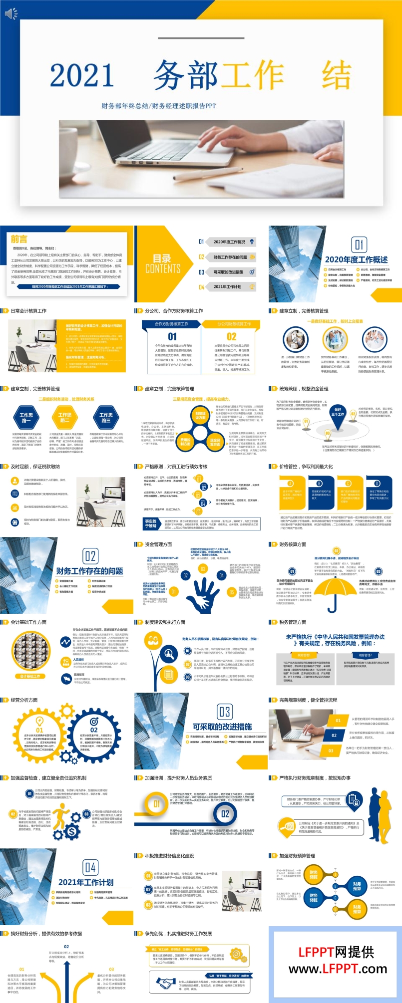 2021财务部工作总结PPT