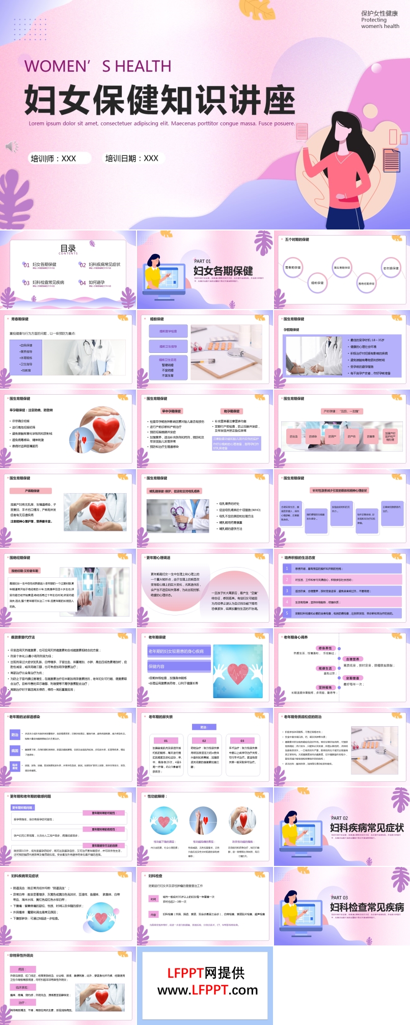 妇女保健知识讲座课件PPT下载