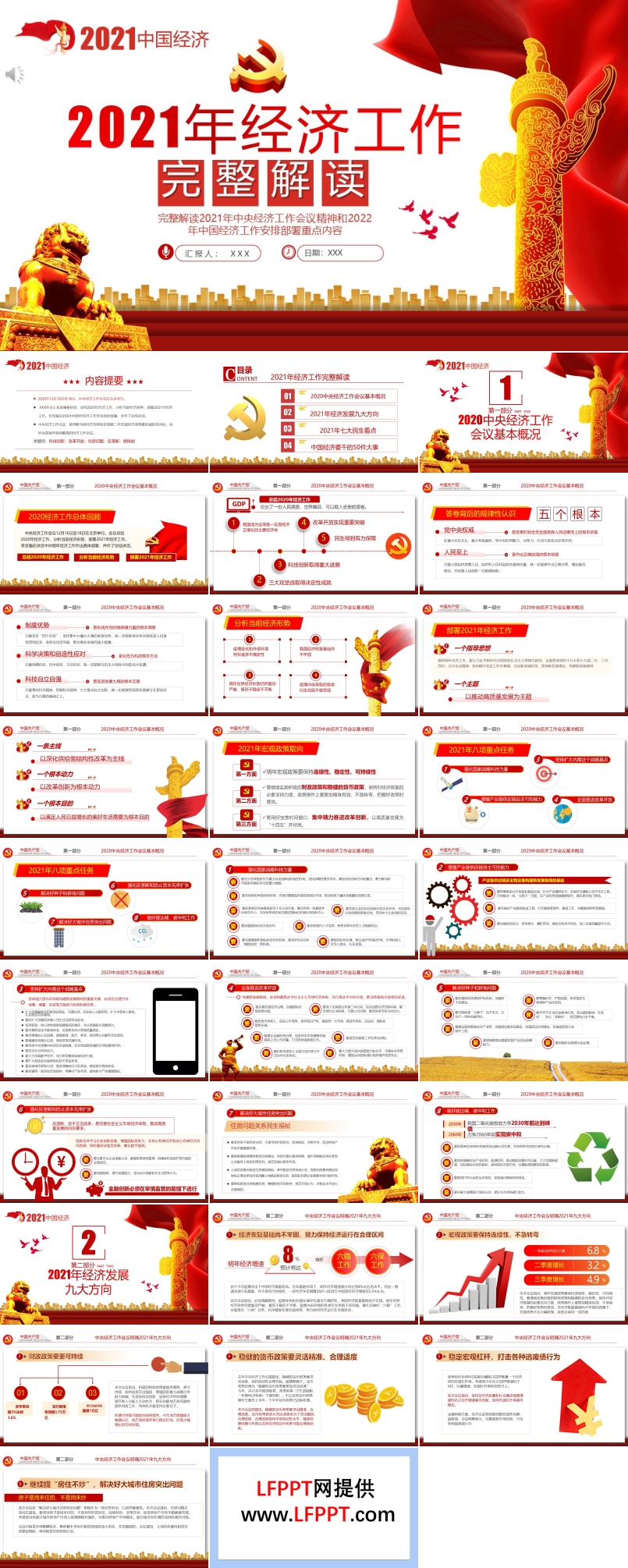 完整解读2021年中央经济工作会议精神和2022年中国经济工作安排部署重点内容PPT