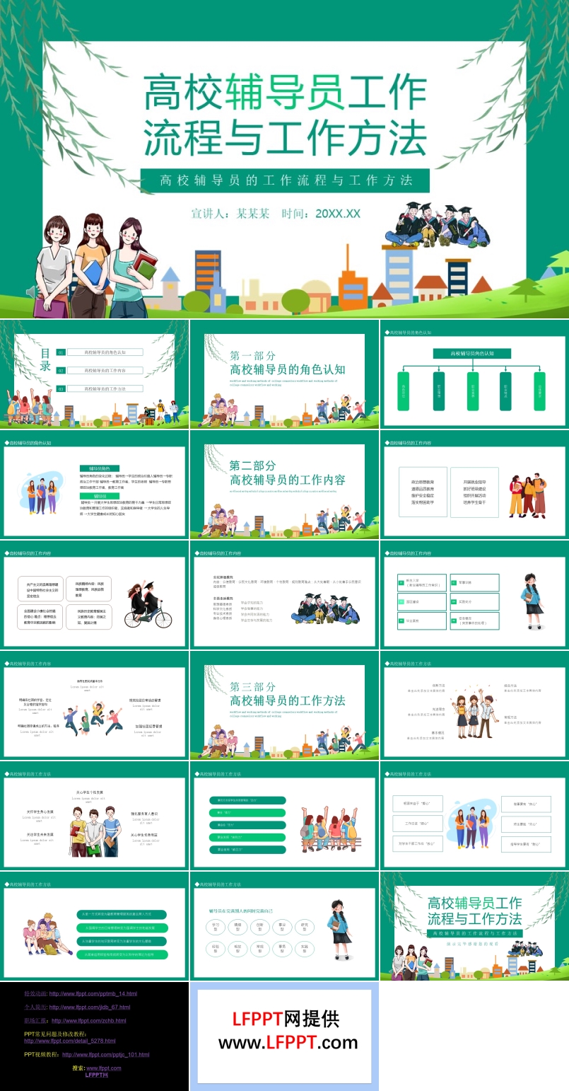 高校辅导员的工作流程与工作方法PPT