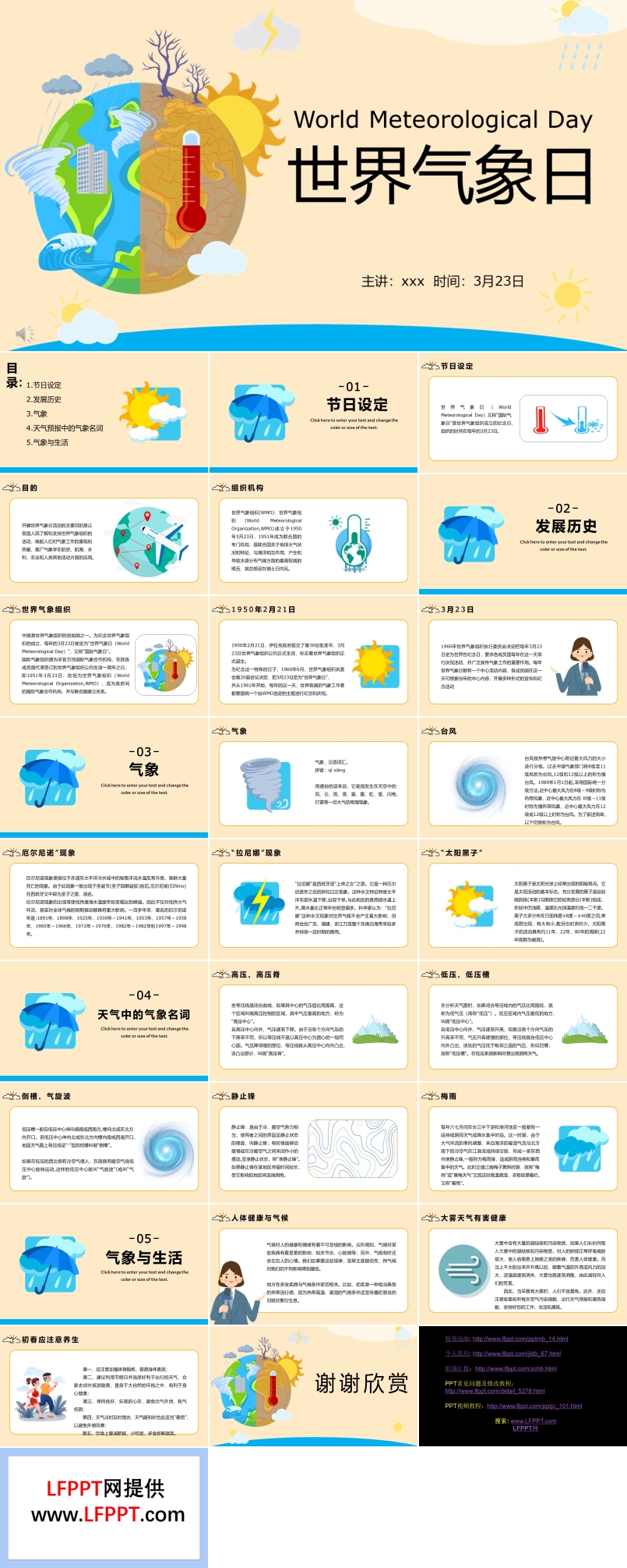 2022世界气象日ppt免费下载