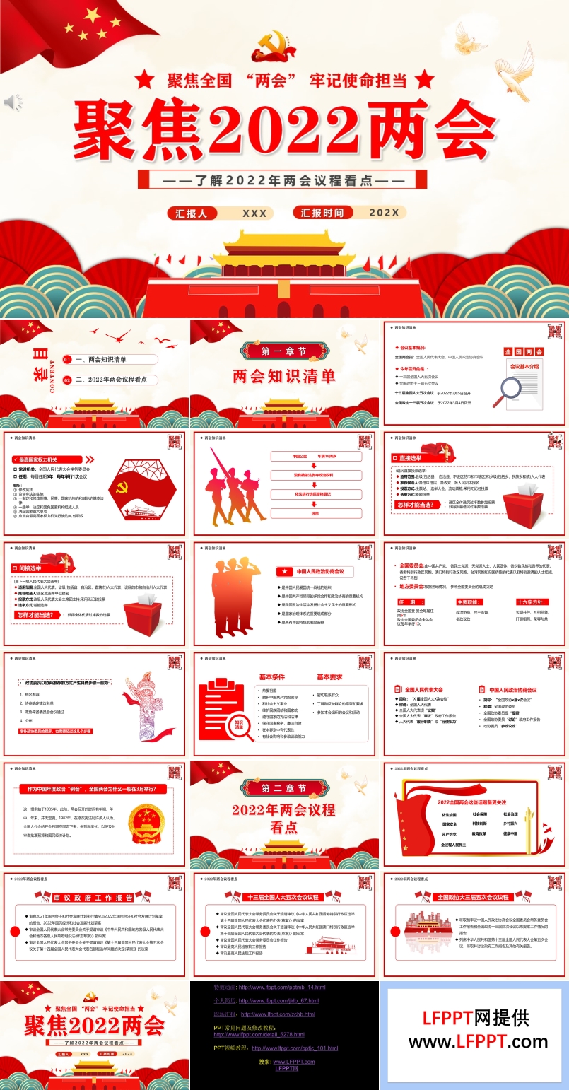 聚焦2022两会PPT