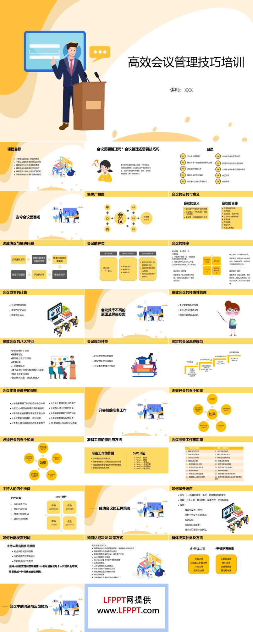 高效会议管理技巧培训课件PPT