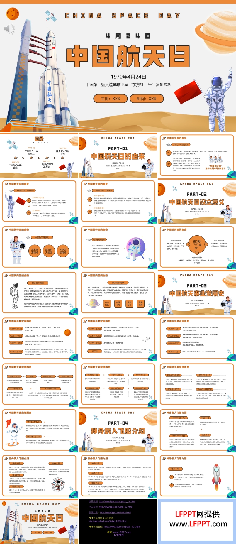 中国航天日历史介绍PPT