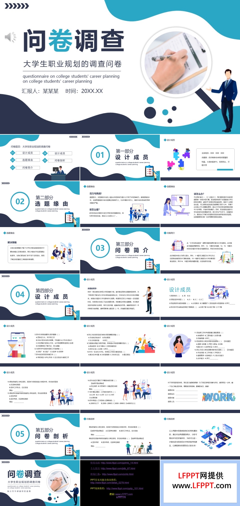 大学生职业规划调查问卷PPT
