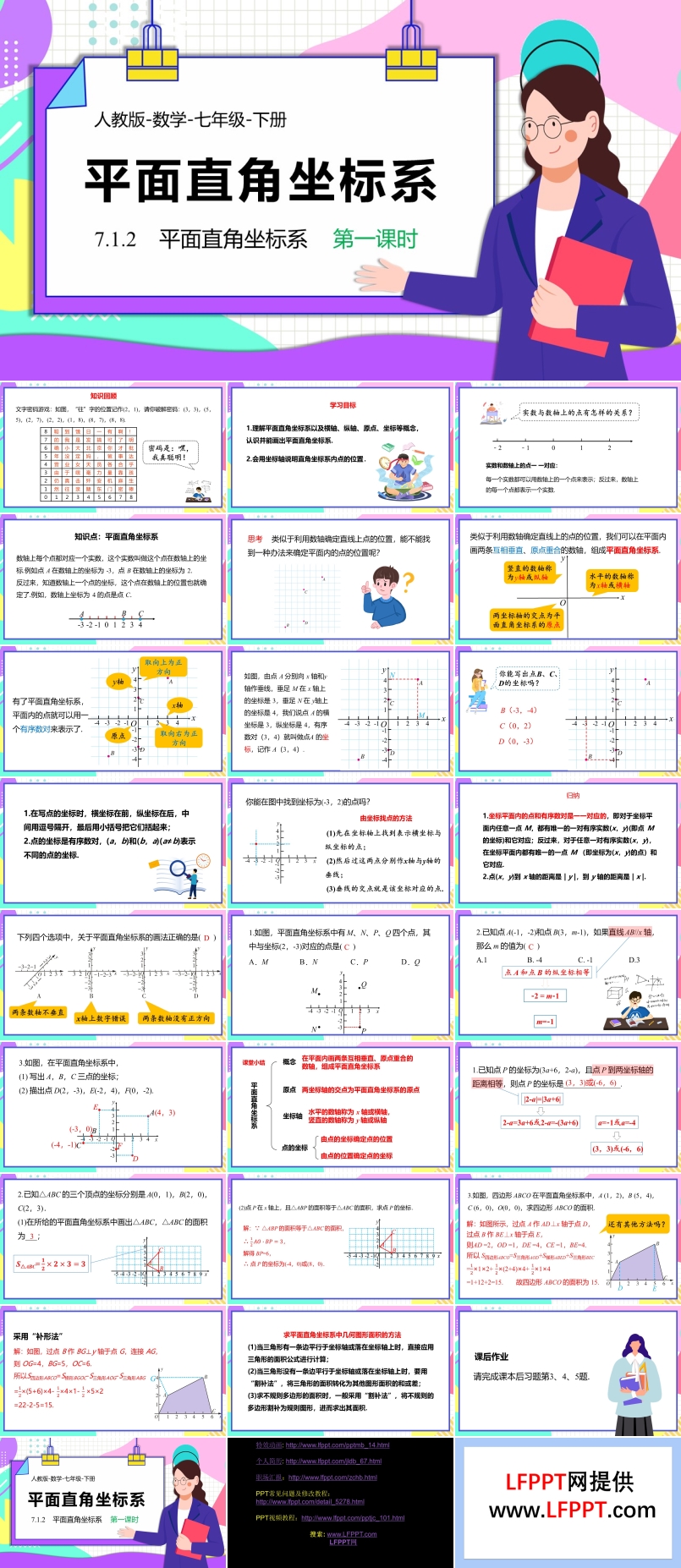 平面直角坐标系数学课件PPT