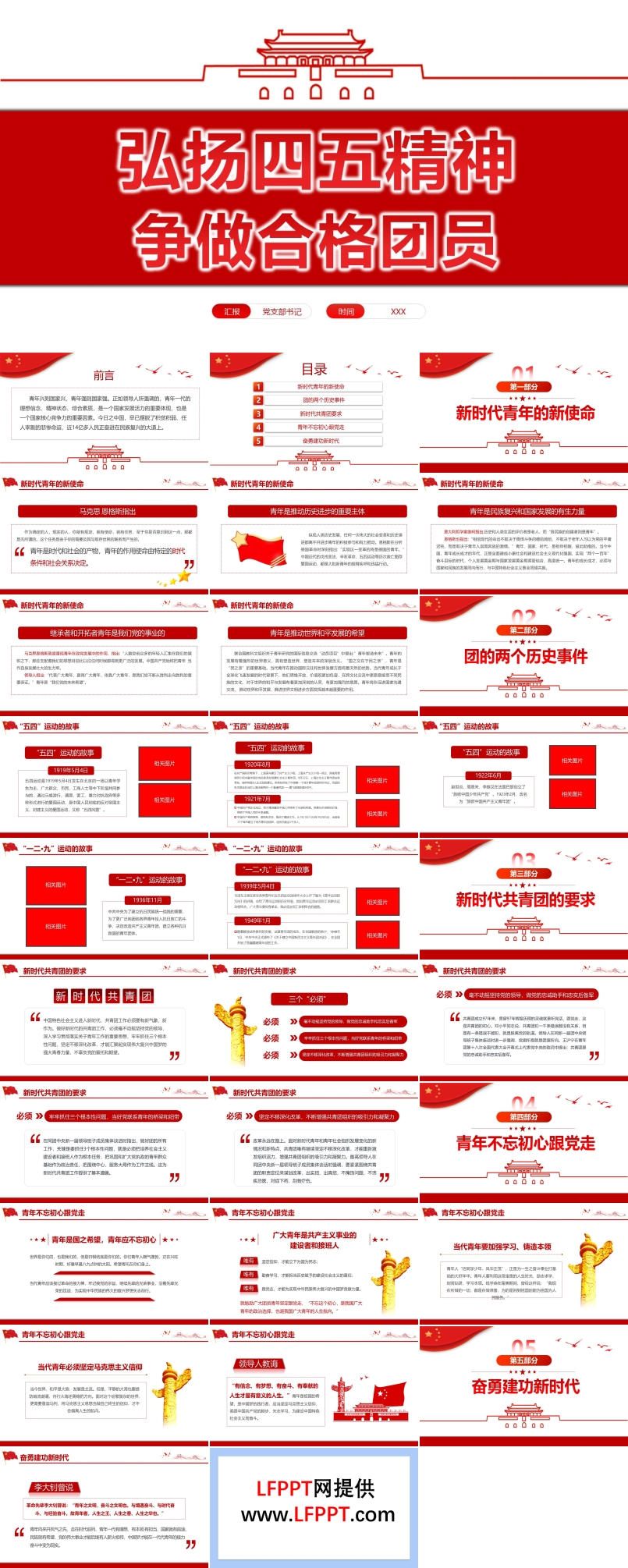弘扬五四精神争做合格团员PPT