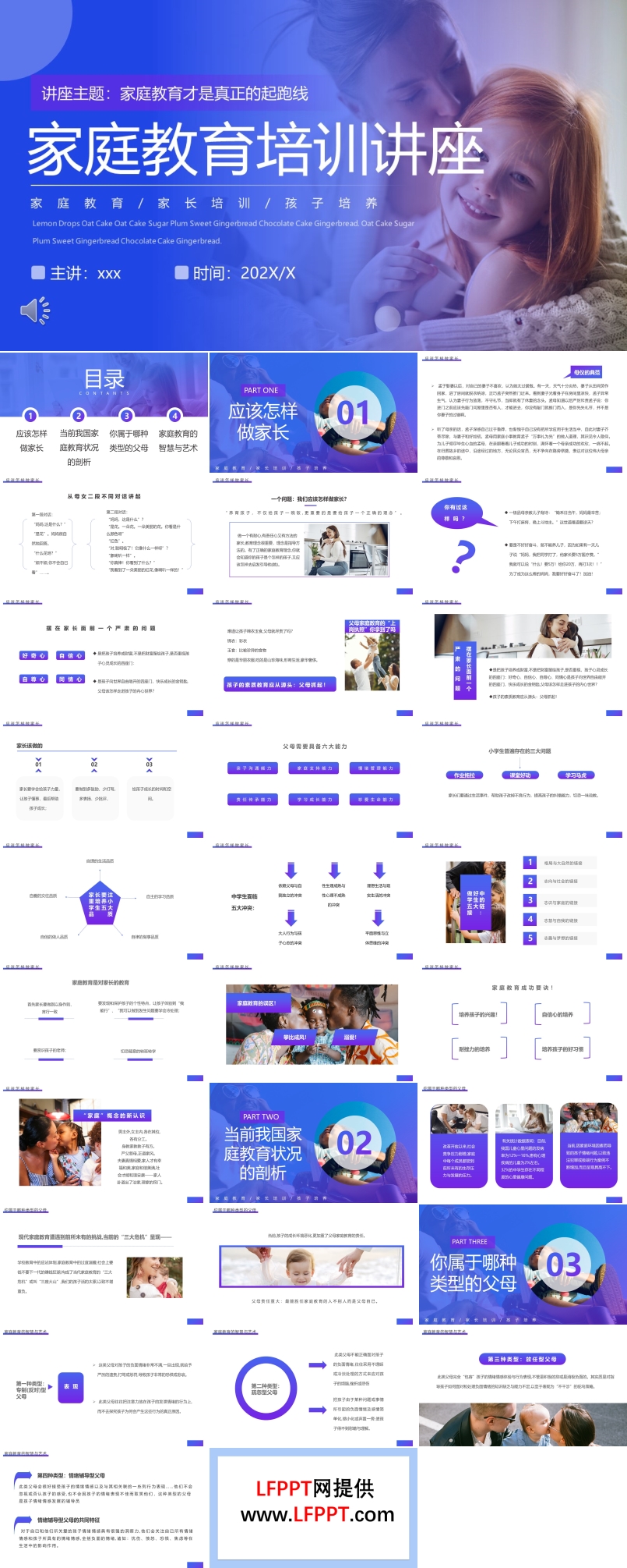 家庭教育培训讲座PPT
