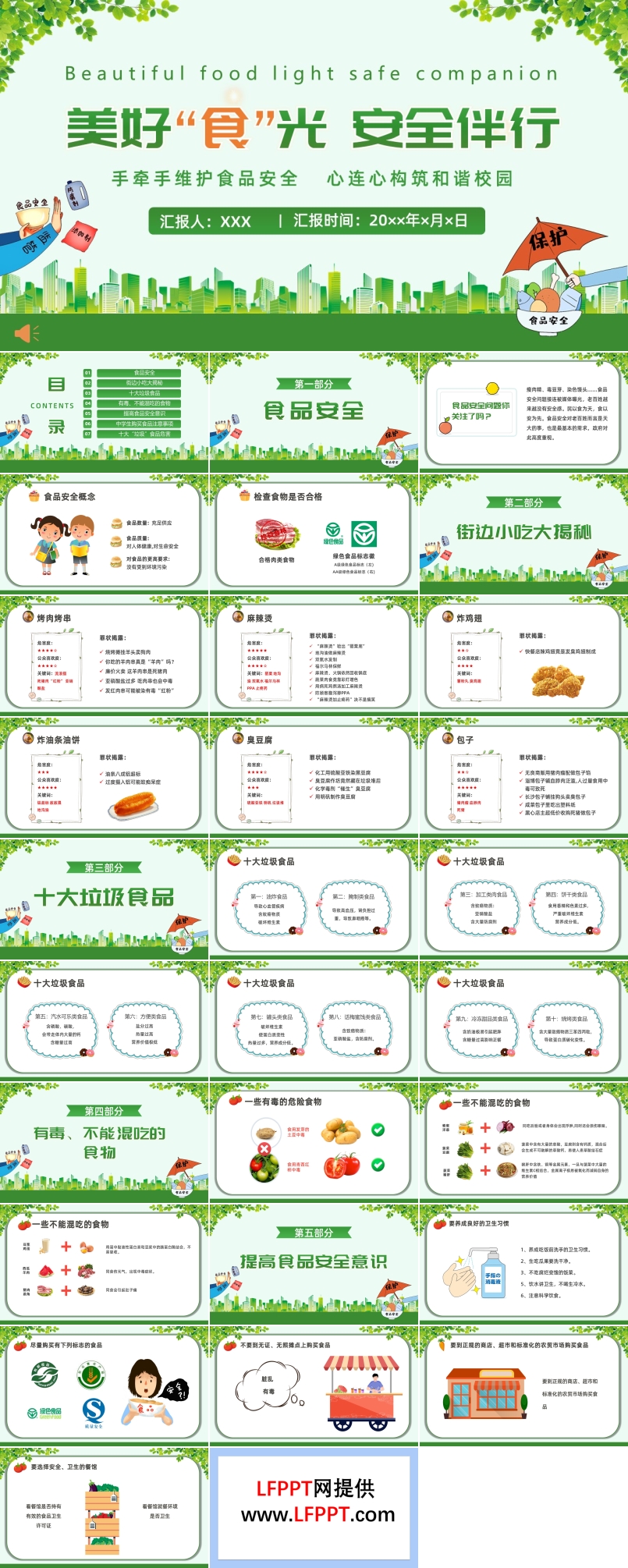 校园食品安全教育主题班会PPT