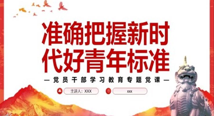 准确把握新时代好青年标准PPT