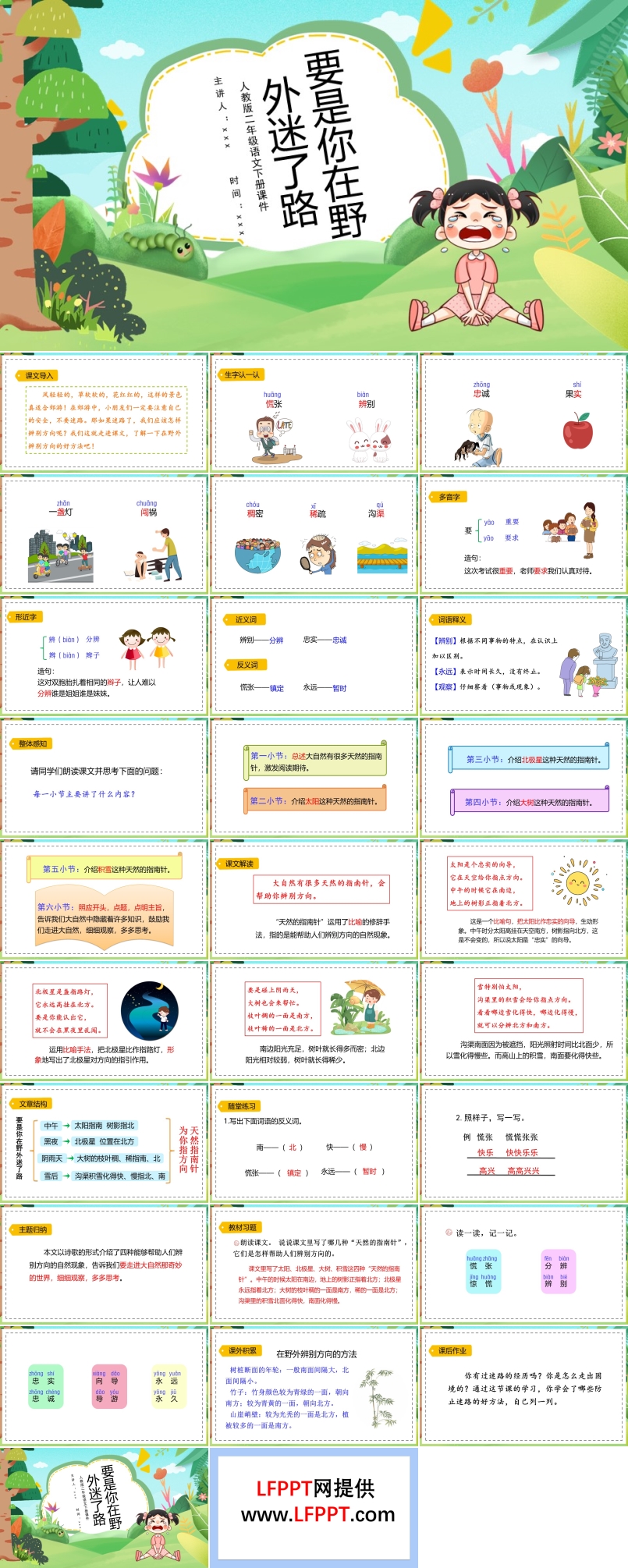 要是你在野外迷了路ppt课件