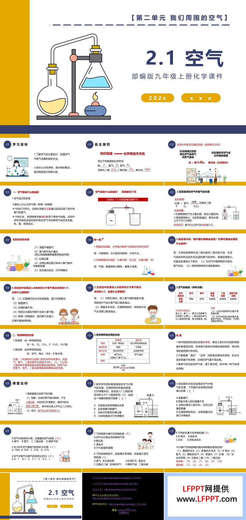 部编版九年级上册化学课件空气PPT课件