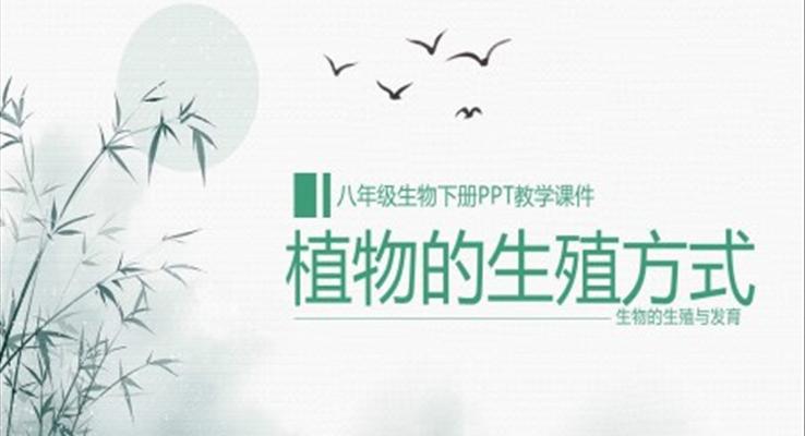 初中语文人教版八年级下册《生物植物的生殖方式》教育教学课件PPT